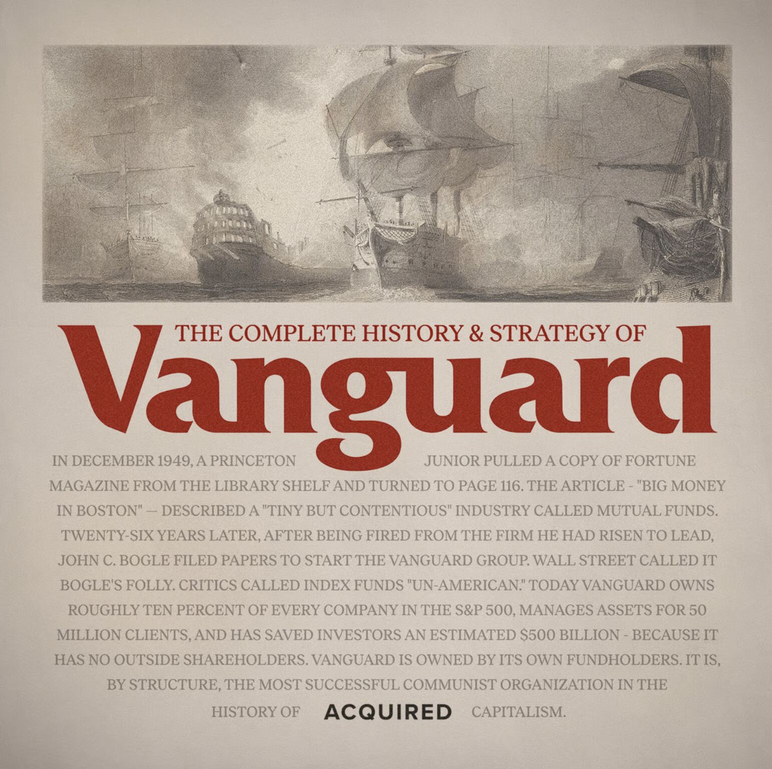 The Acquired episode on Vanguard
